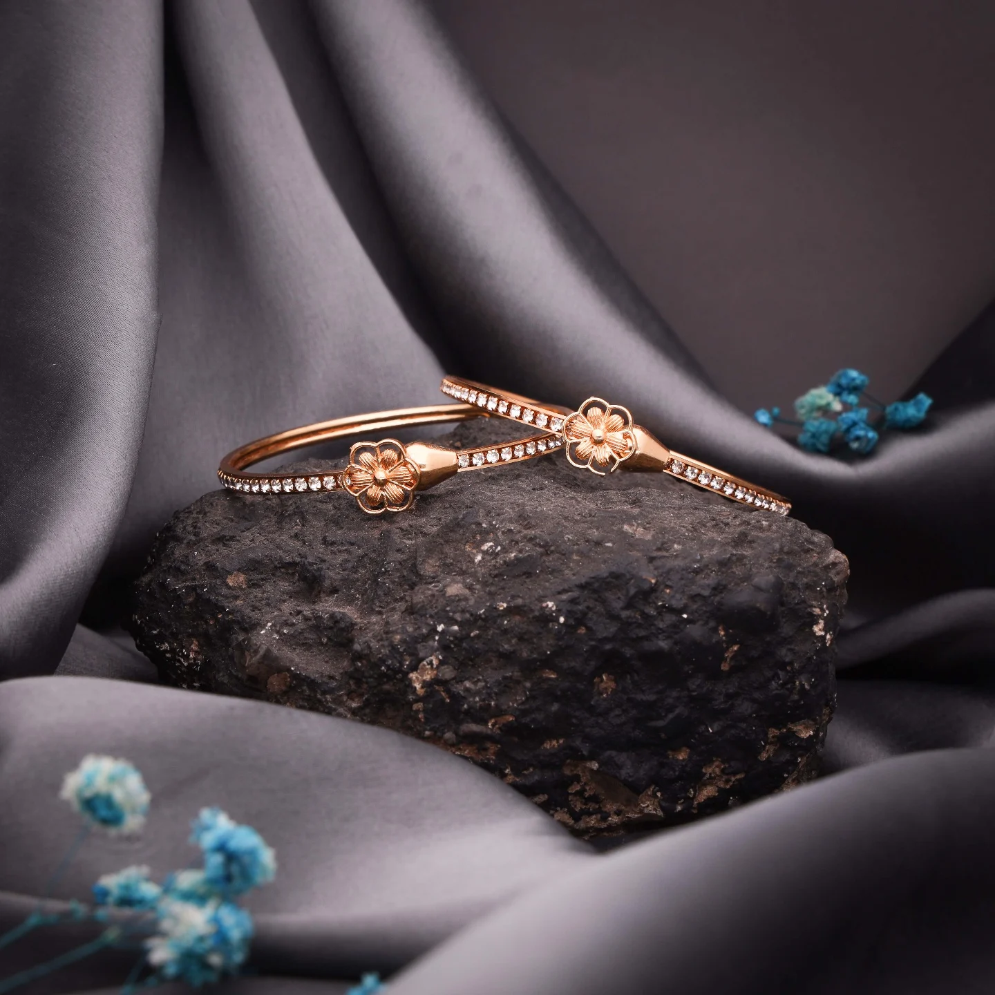 Modern Gold Open Bracelet
