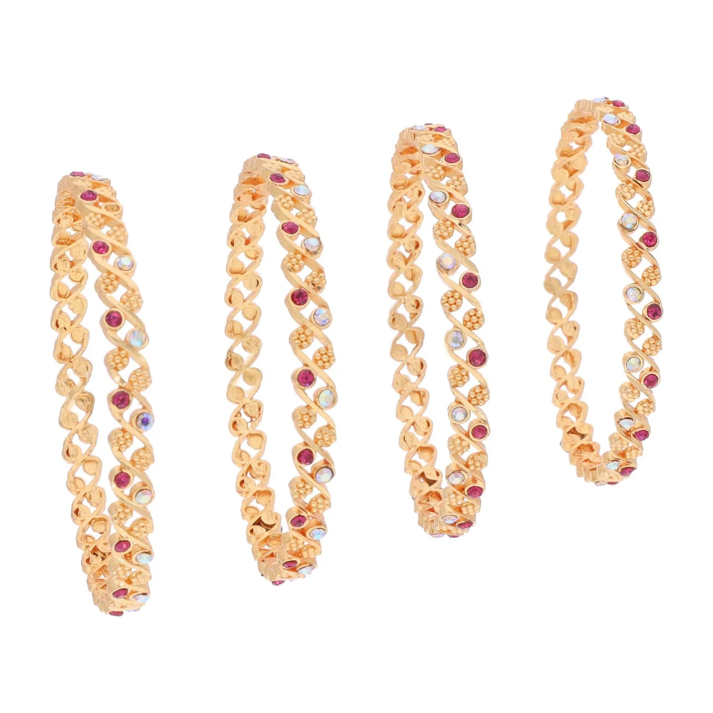 Classic Stone Gold Bangles - Image 2