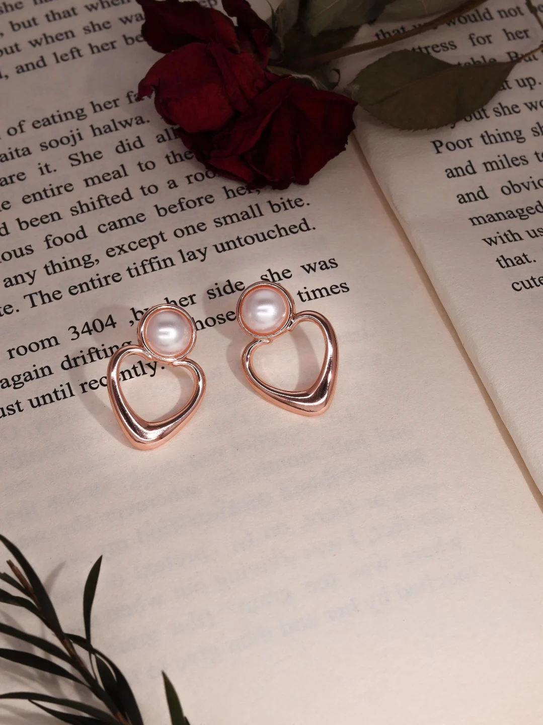 Classic Rose Gold Earrings - Image 2