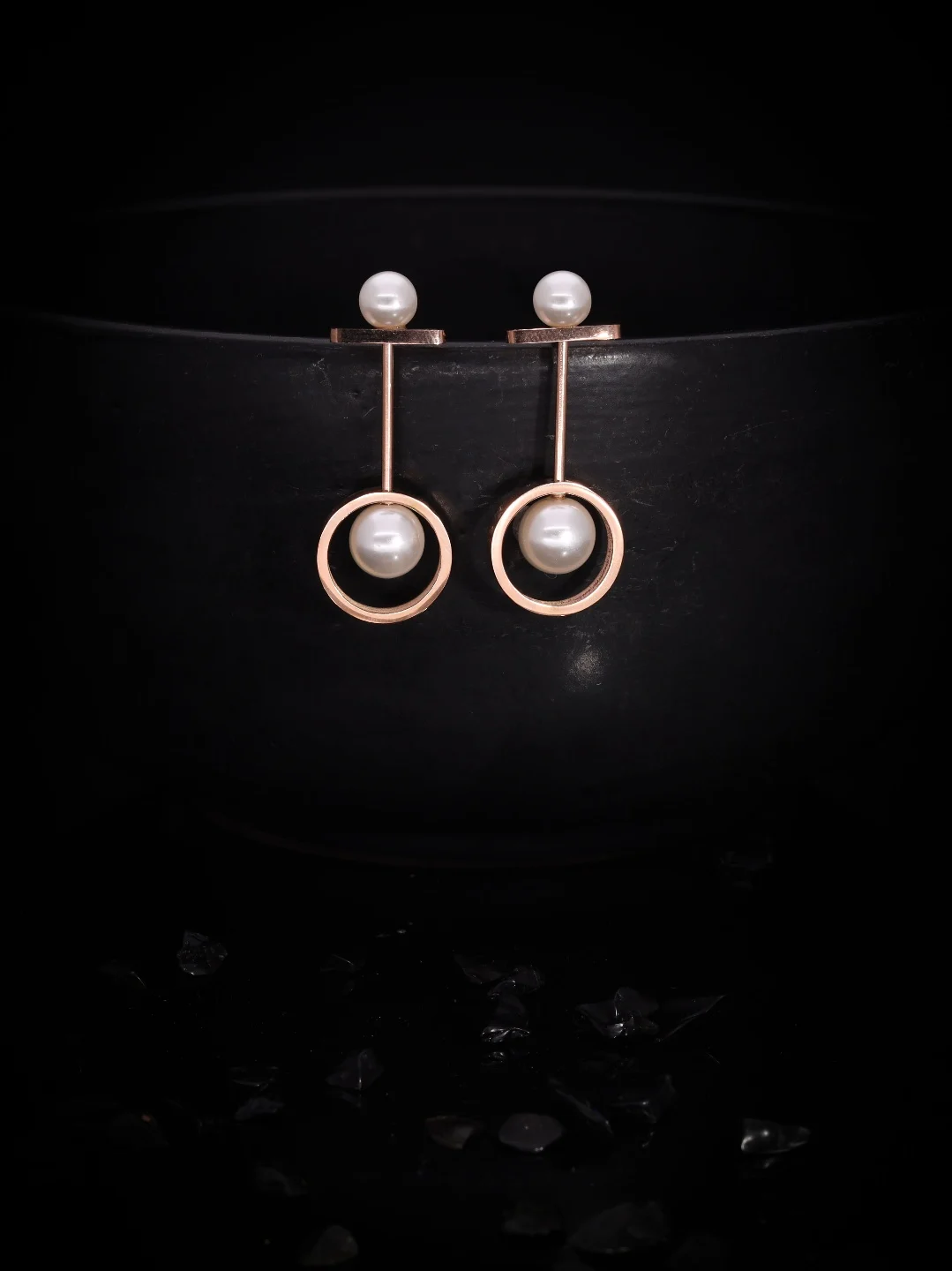 Modern Abstract Earrings - Image 2