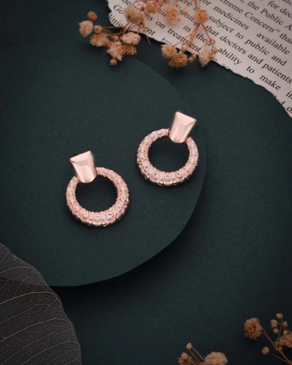 Elegant Rose Gold Earrings