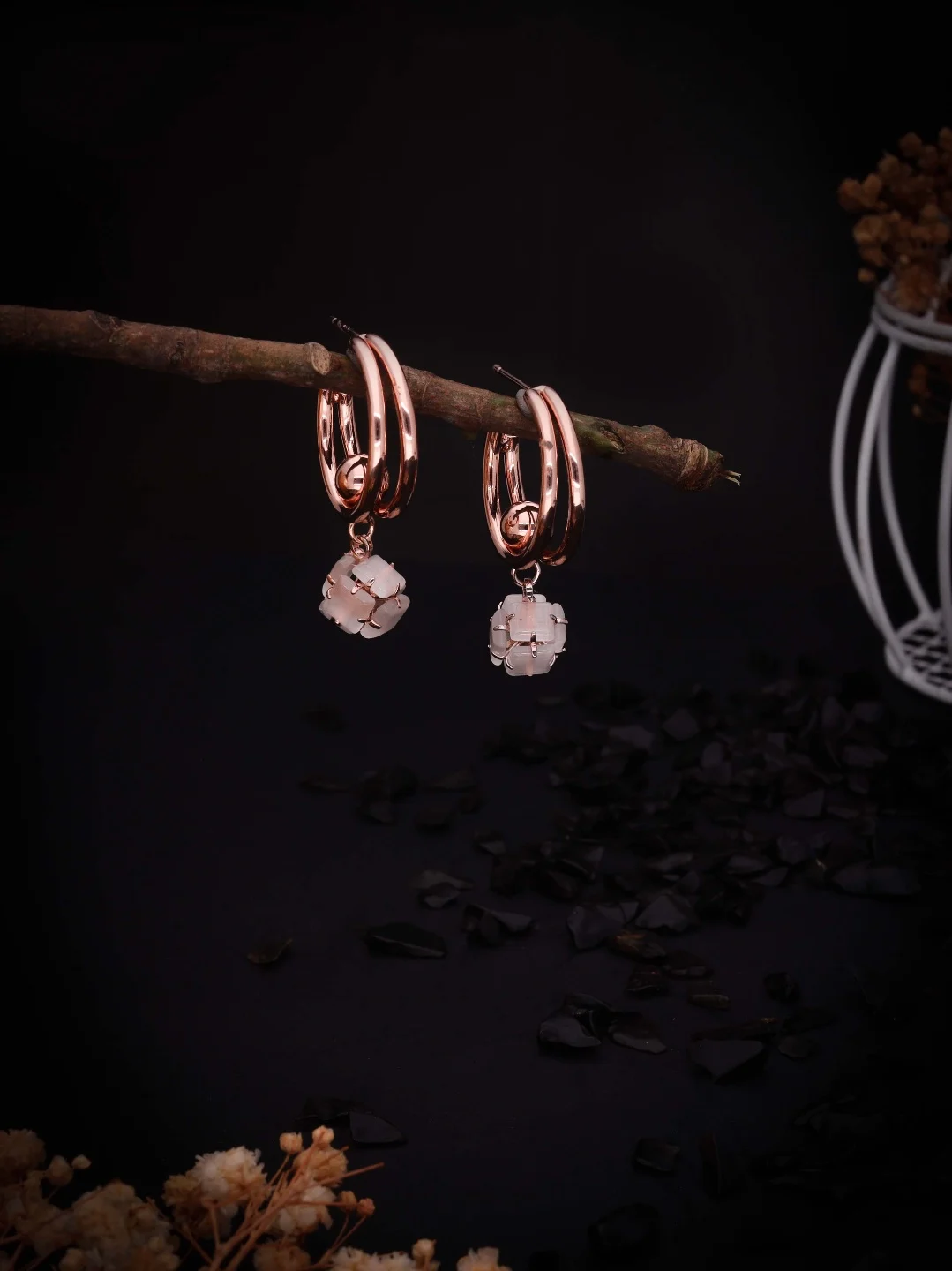 Luxury Double Hoop Studs