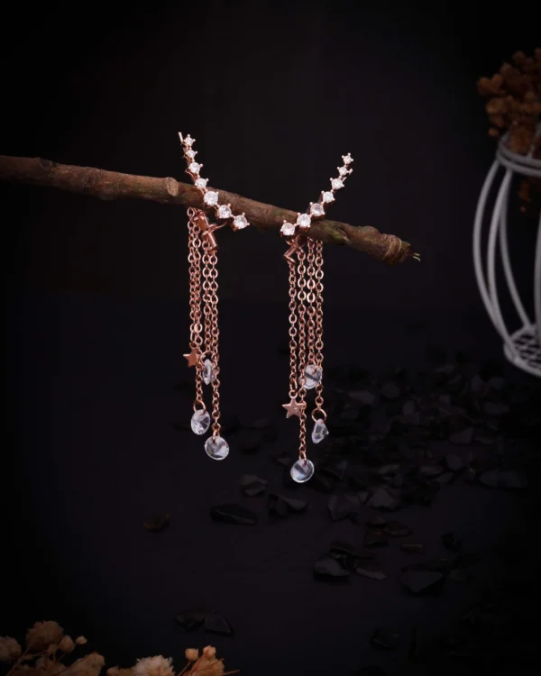 Diamond Look Party Earrings