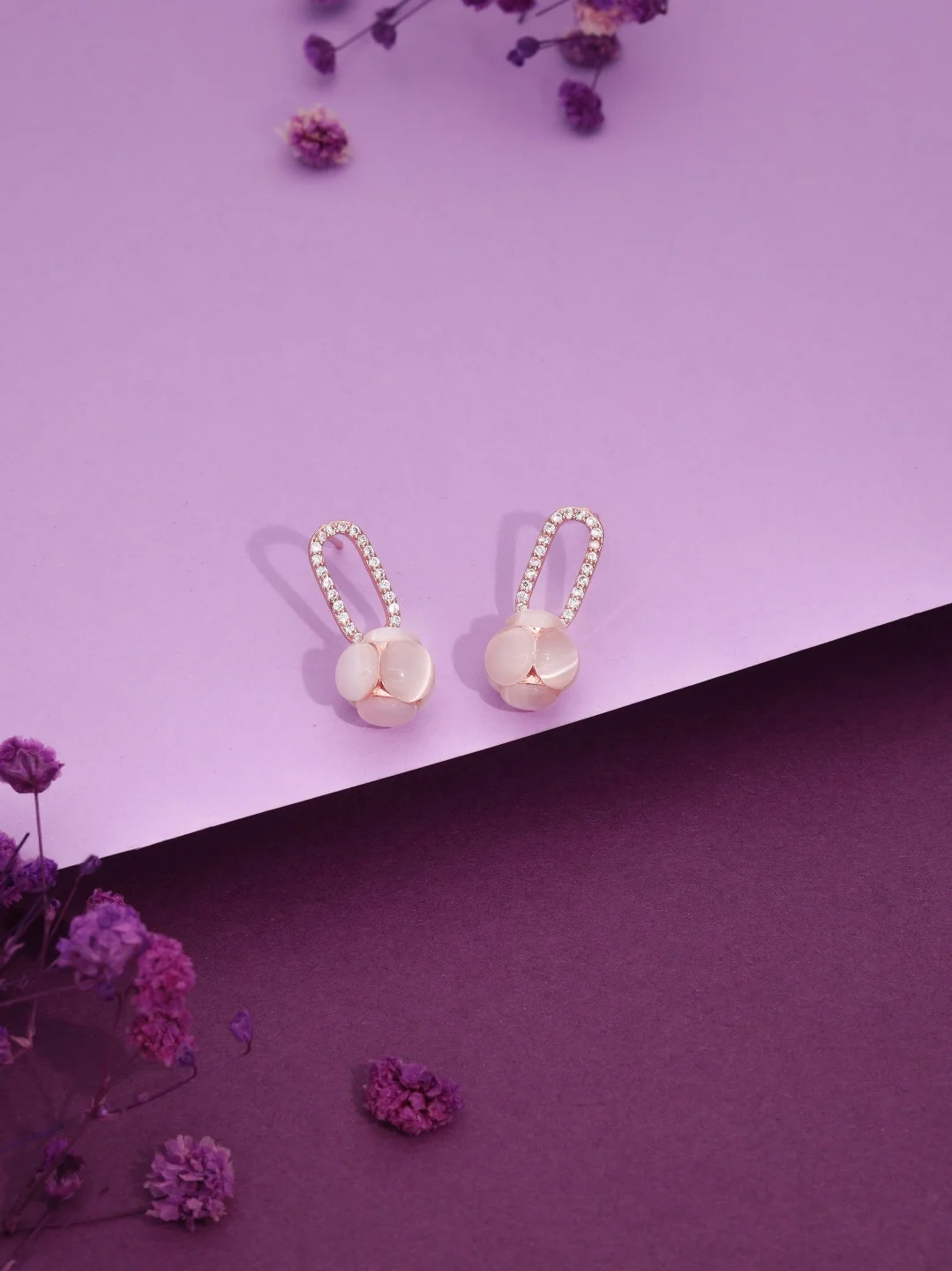 Signature Rose Gold Earrings - Image 2