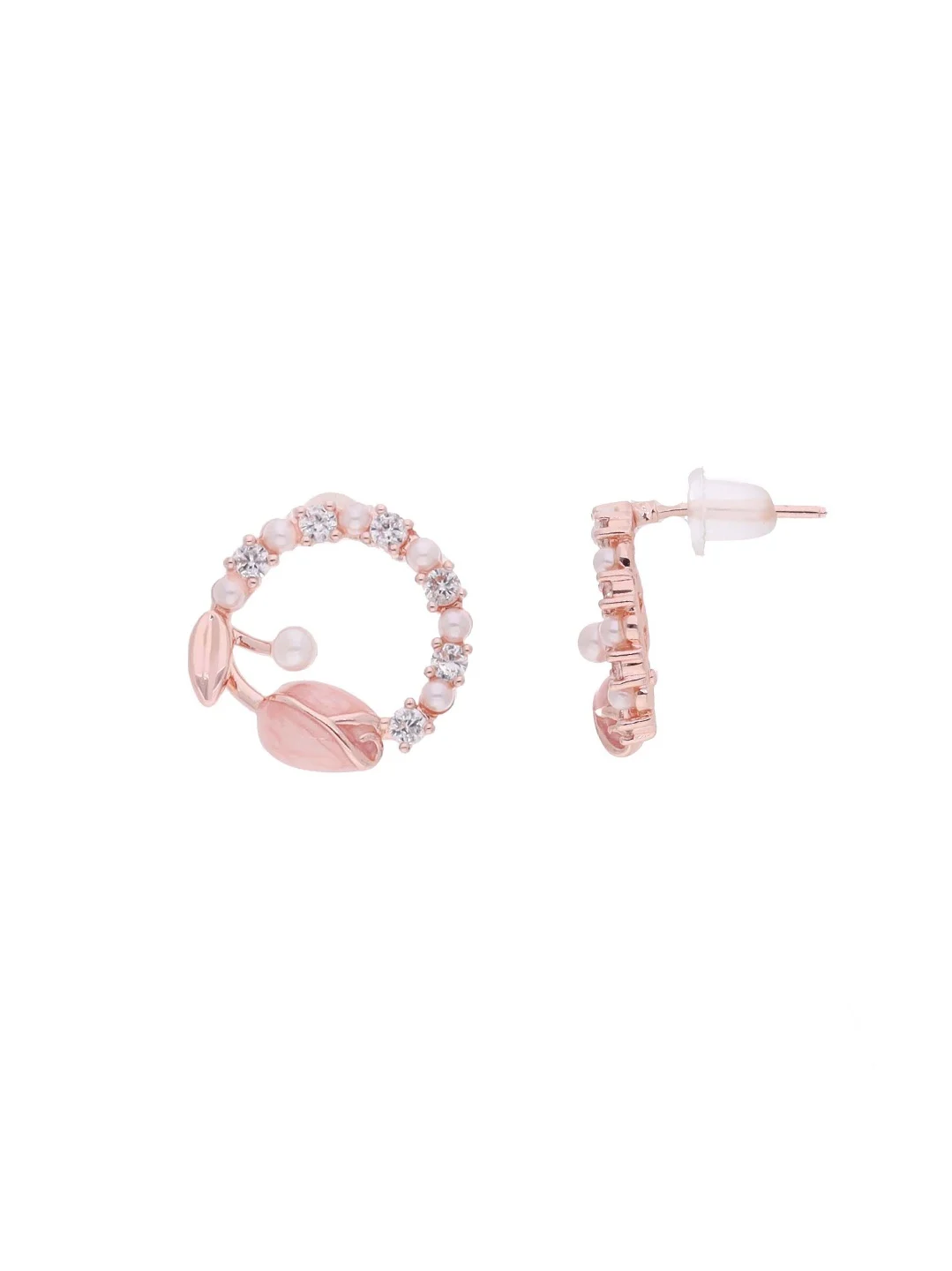 Circle Charm Earrings - Image 4