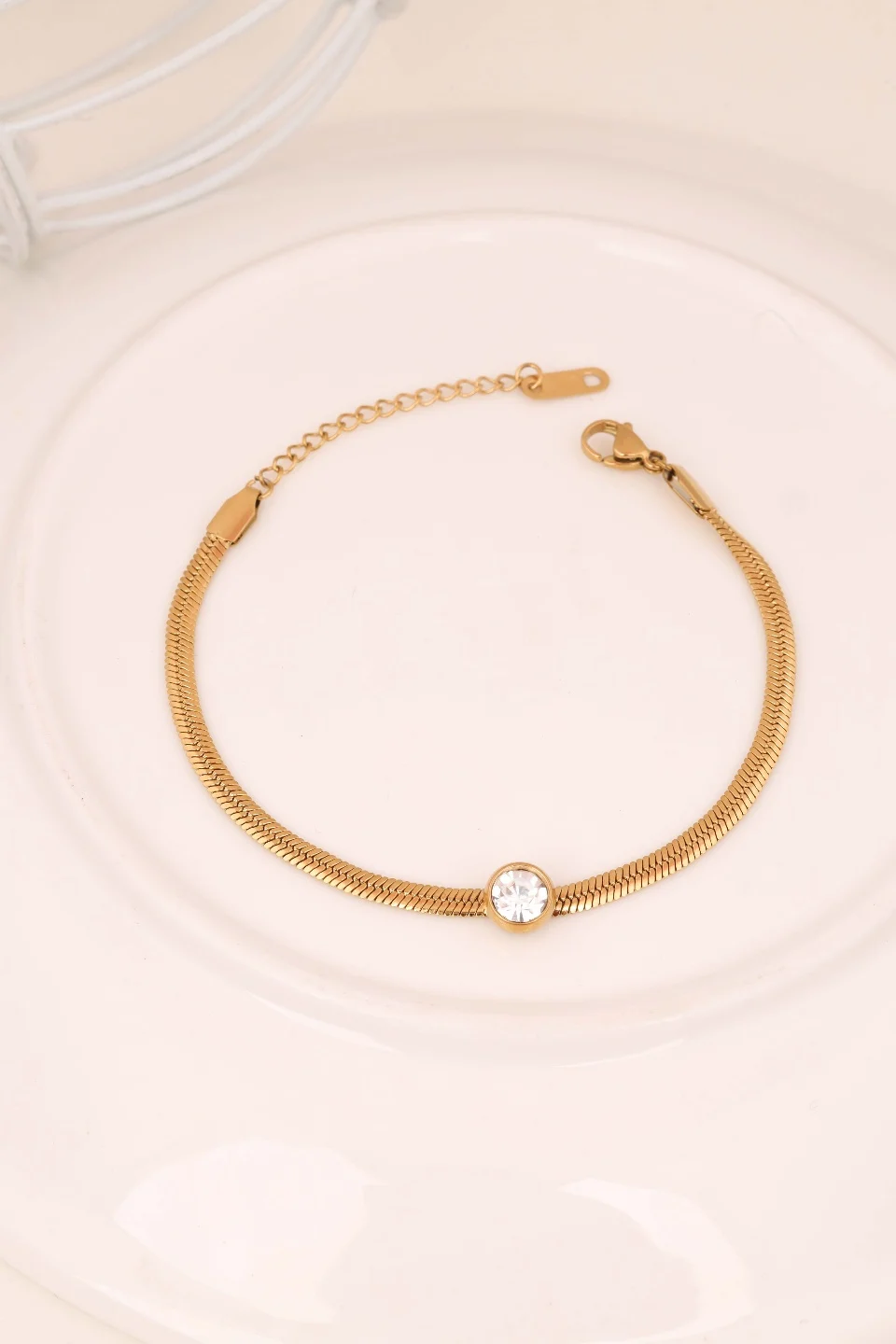 Premium Gold Herringbone Bracelet - Image 2