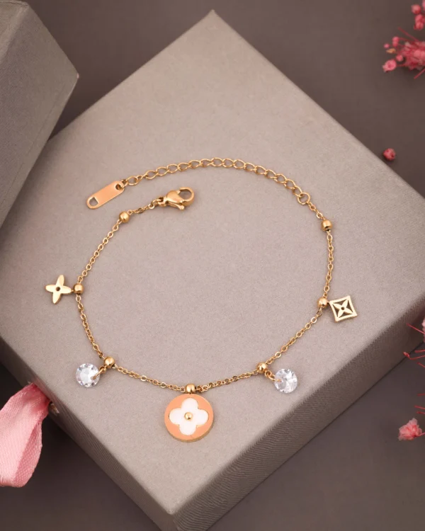 Premium Gold Tennis Style Bracelet