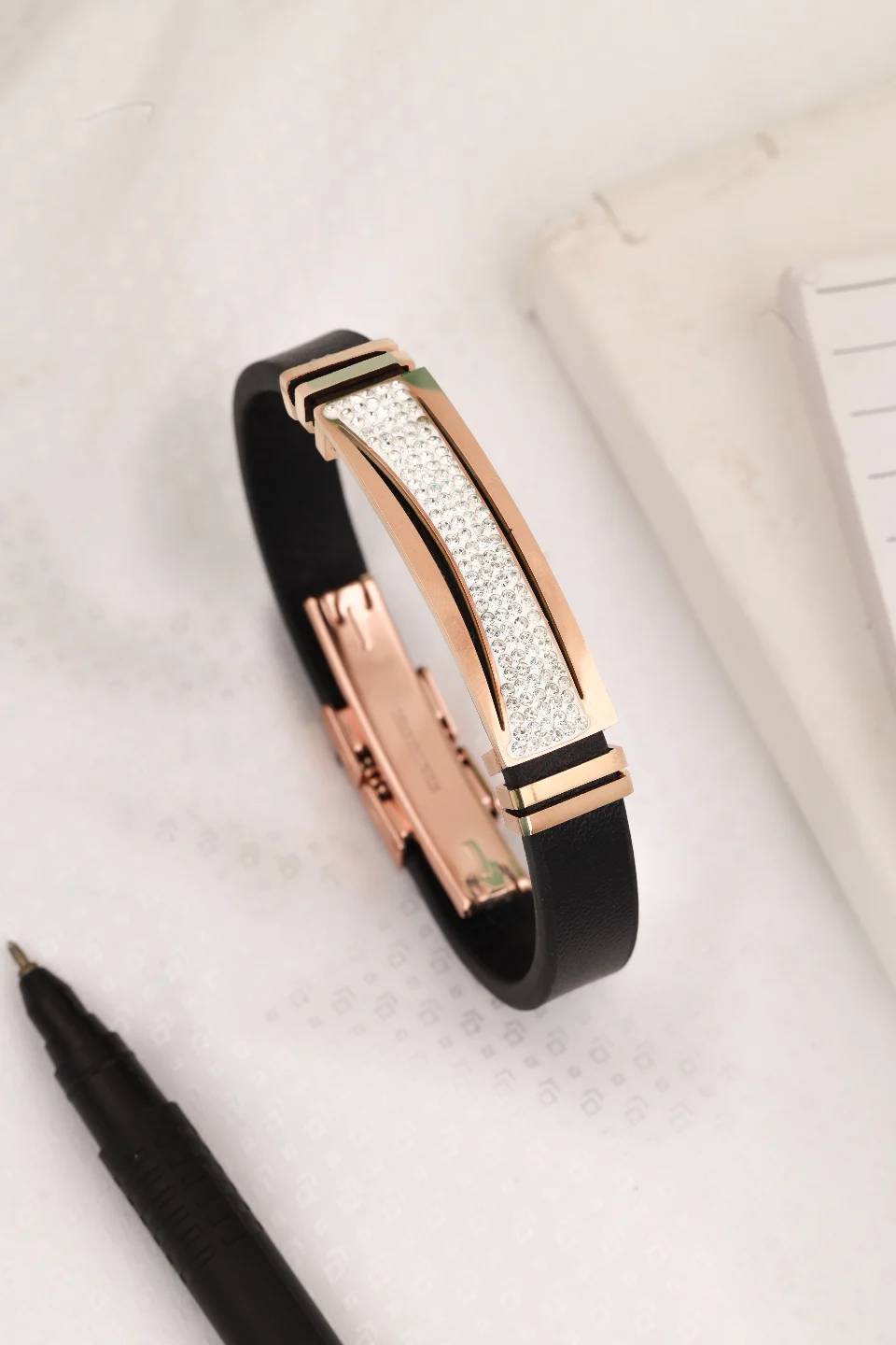 Rose Gold Unisex Band Bracelet