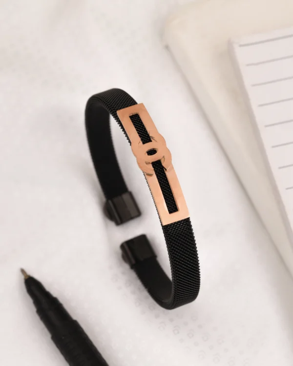 Modern Rose Gold Wrist Bracelet