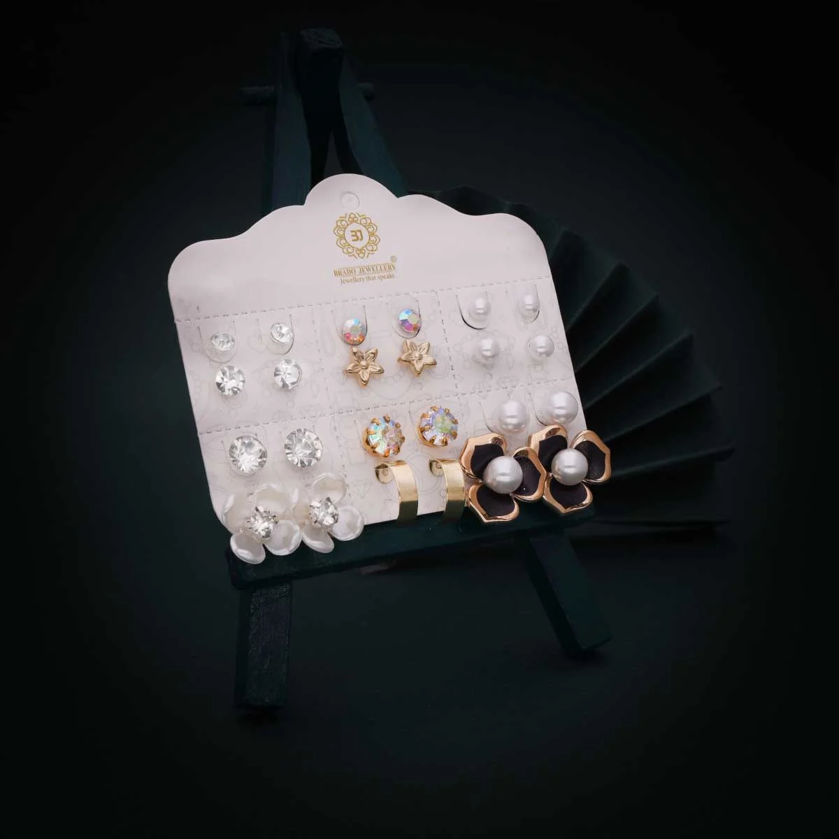Fashion Multi Stud Earrings Set - Image 4