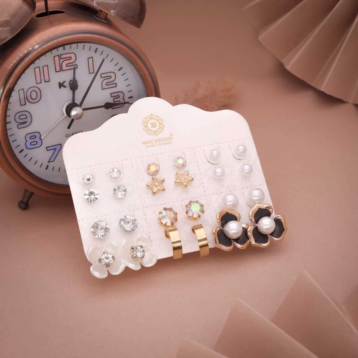 Fashion Multi Stud Earrings Set