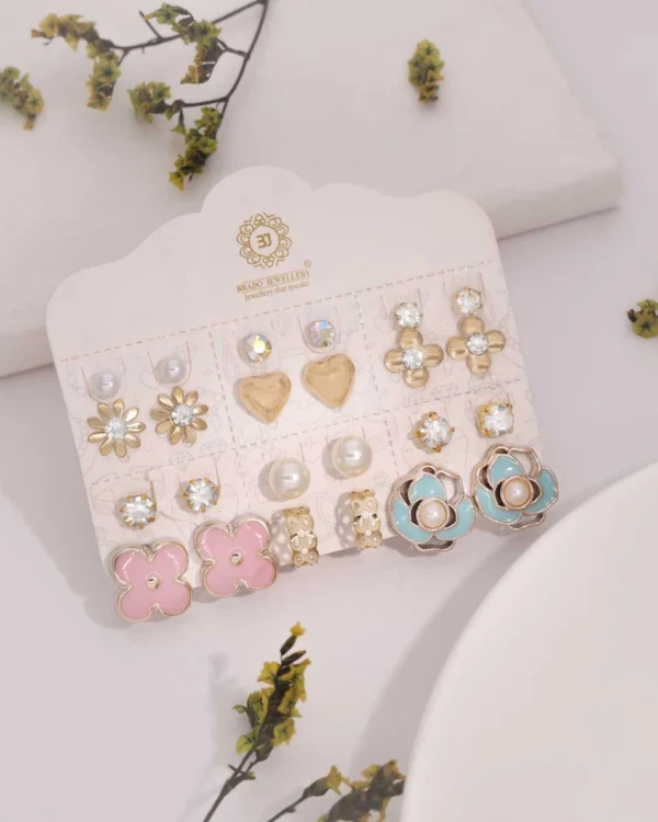 Multi Style Stud Earrings