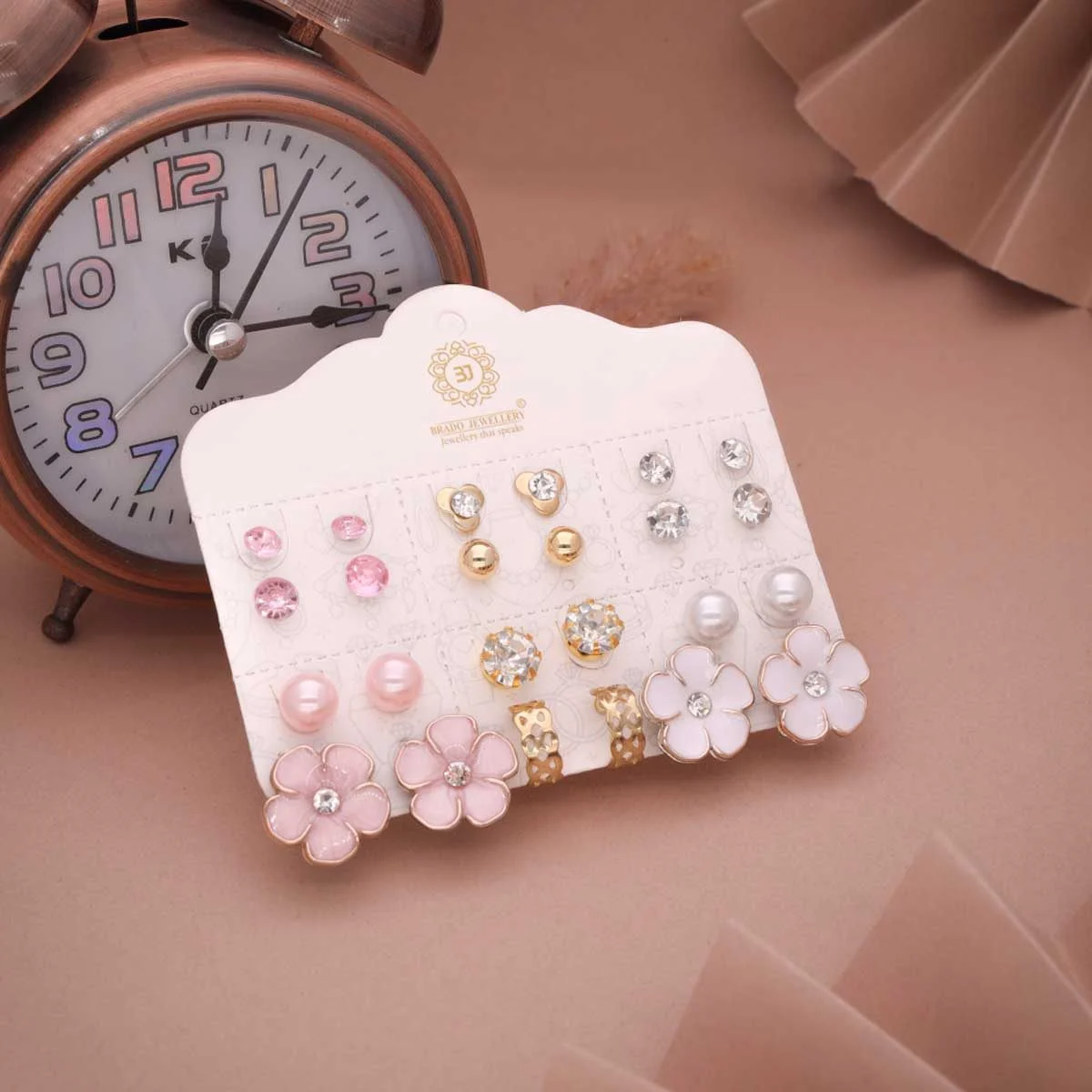 Elegant Multi Design Stud Set - Image 3