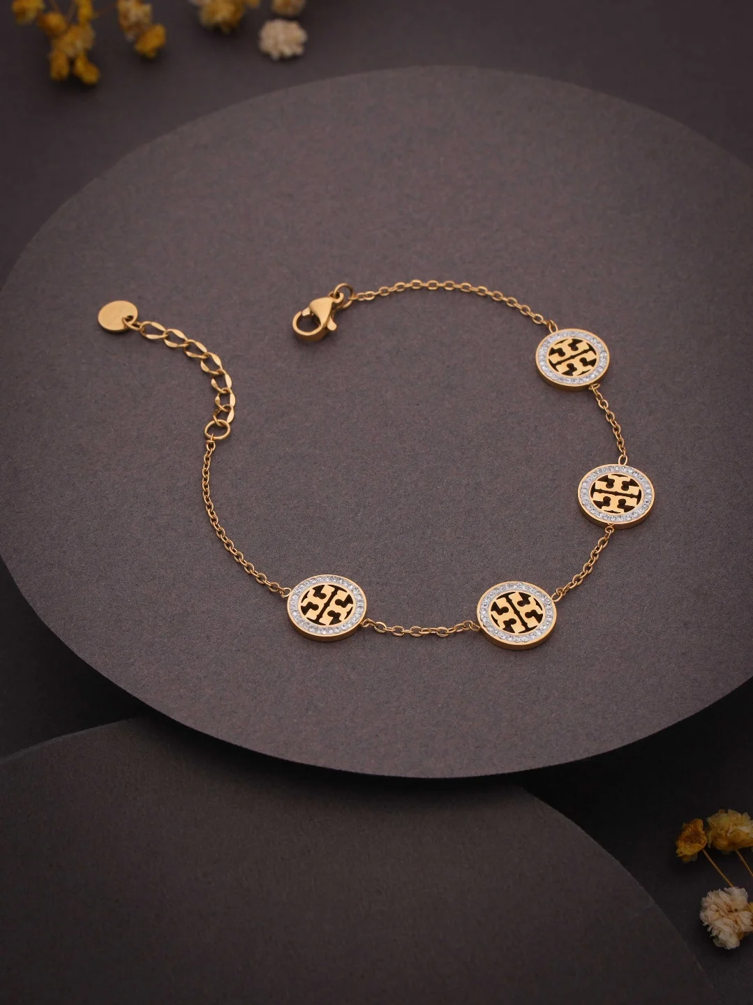 Premium Gold Herringbone Bracelet