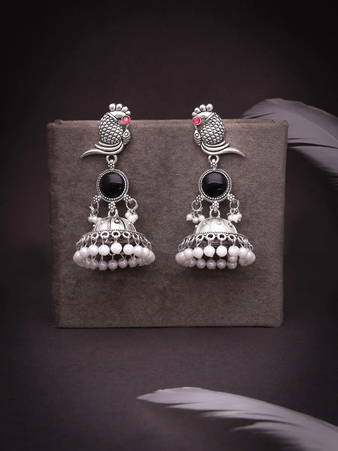 Premium Oxidised Earrings - Image 3