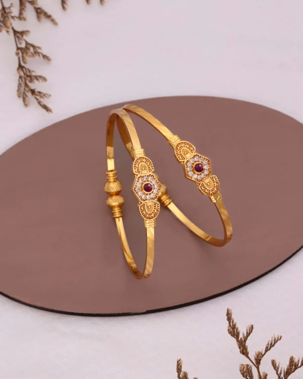 Gold Party Wear Bangle