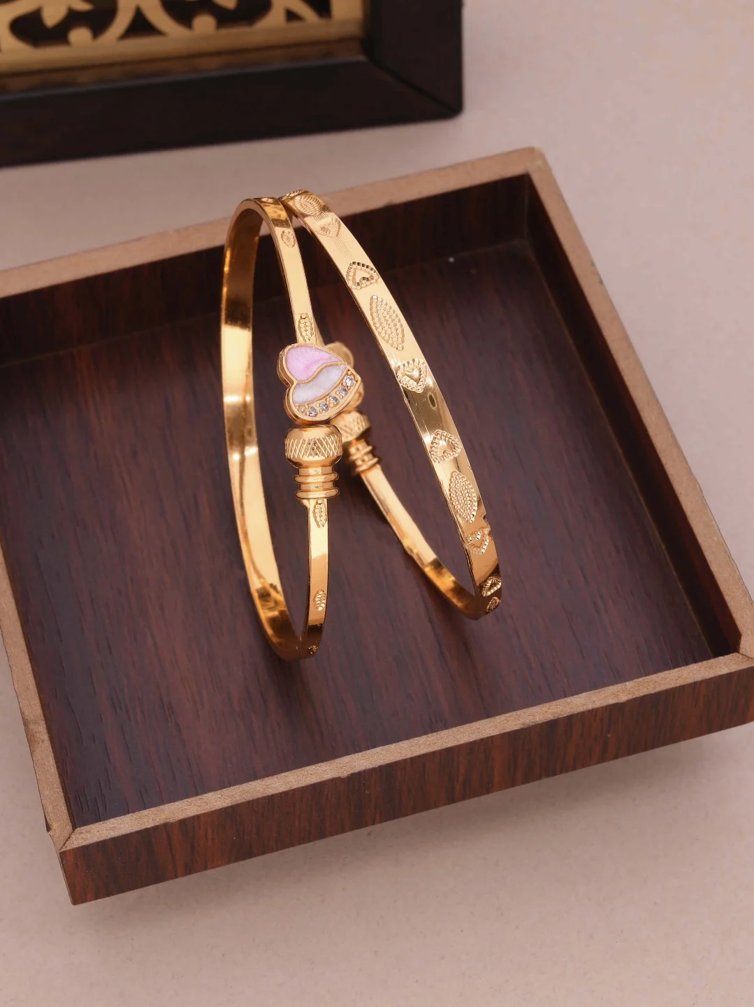 Designer Open Gold Bracelet