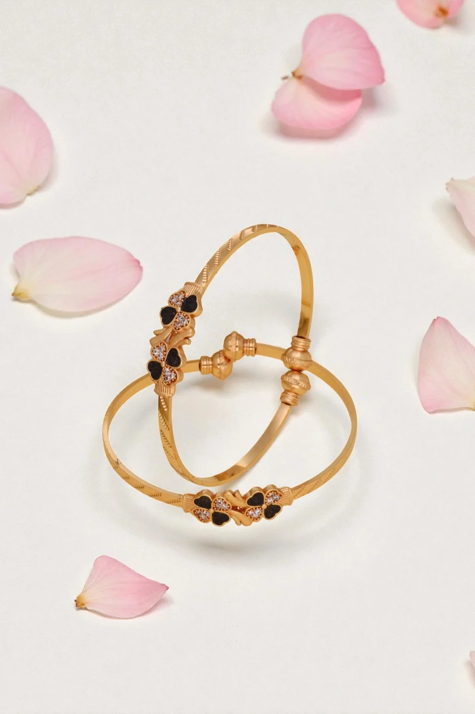 Modern Crystal Gold Cuff - Image 6