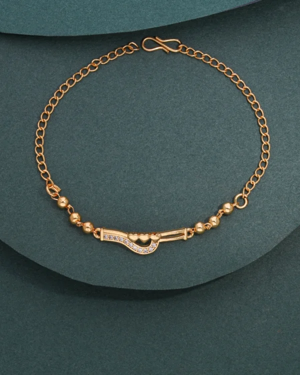 Sparkling Love Chain Bracelet