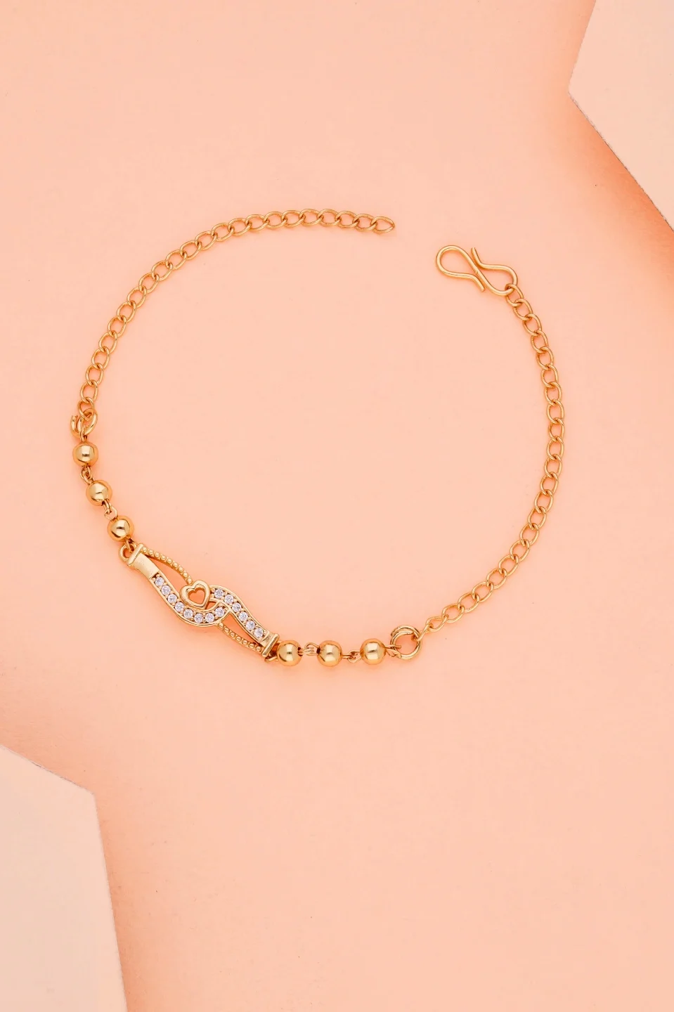 Luxury Heart Bead Bracelet - Image 3