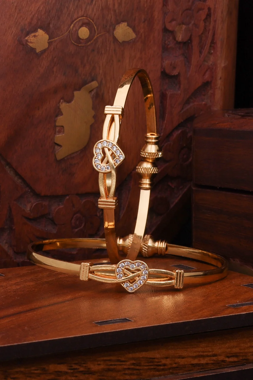 Elegant Open Cuff Bangle - Image 2