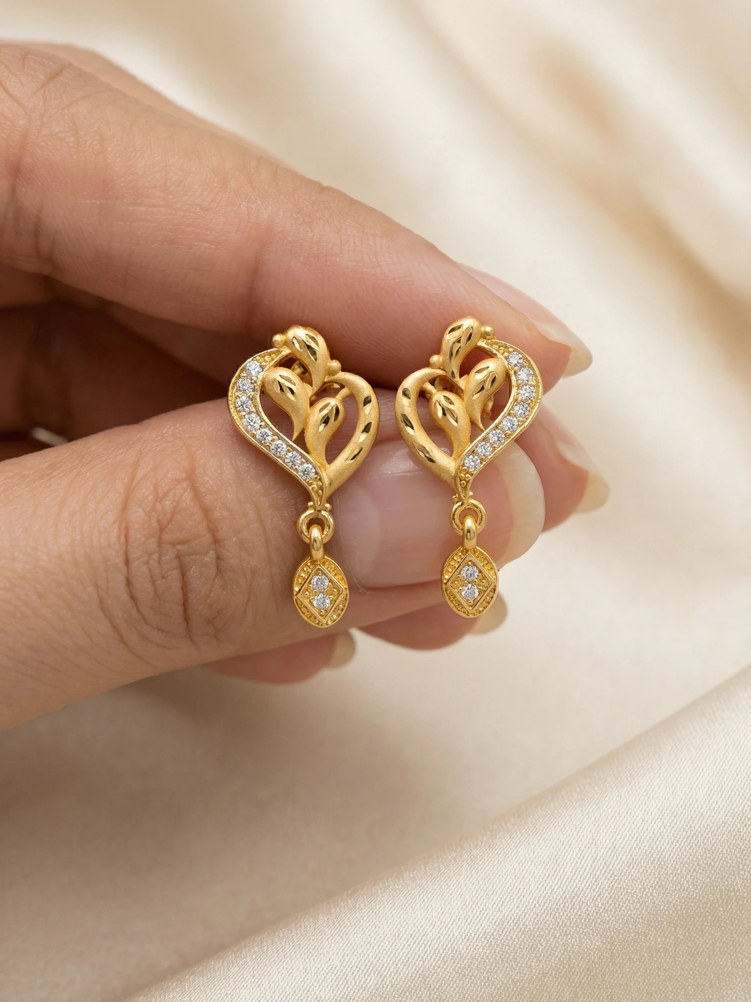 Premium Designer Gold Earrings - Image 3