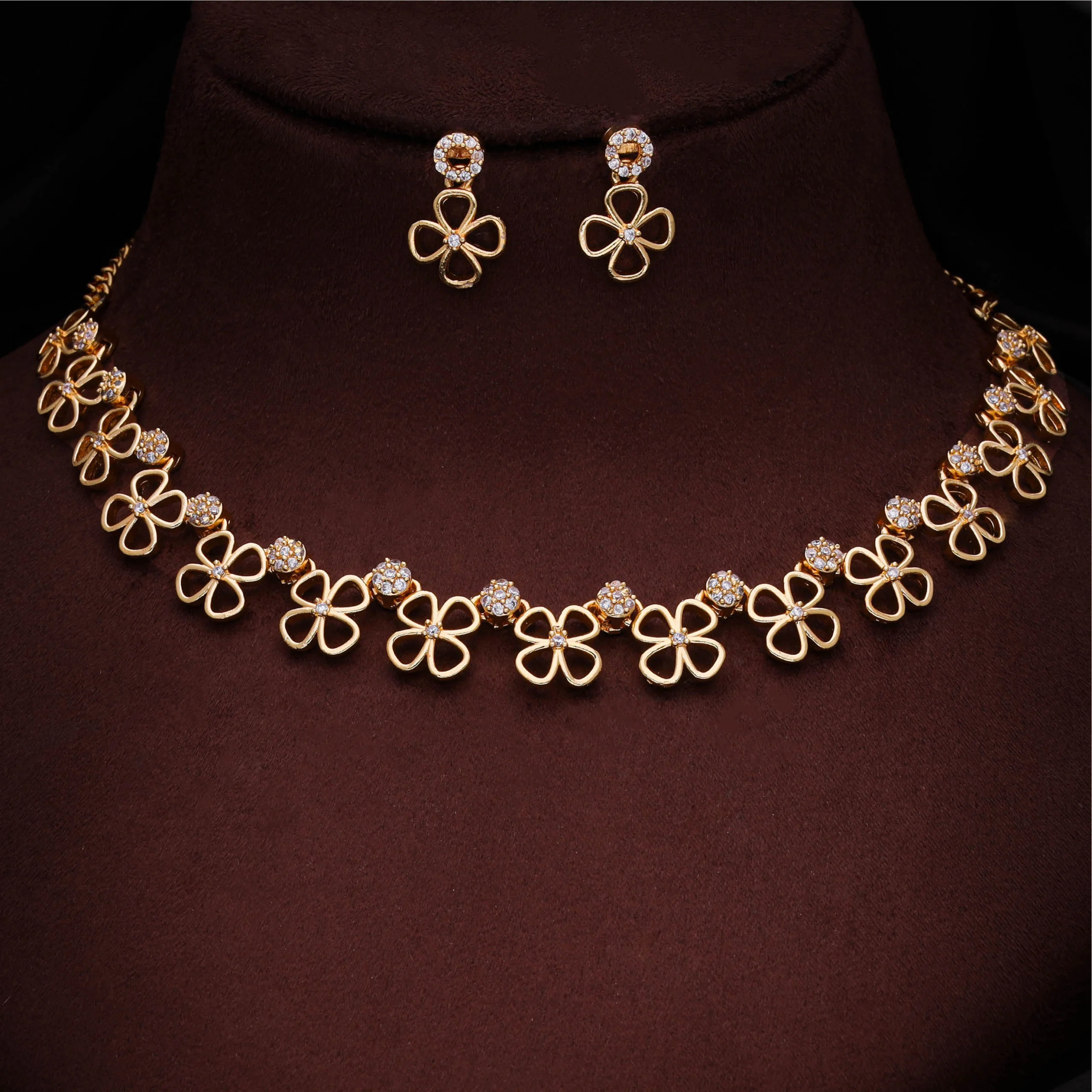 Traditional Gold Necklace Set