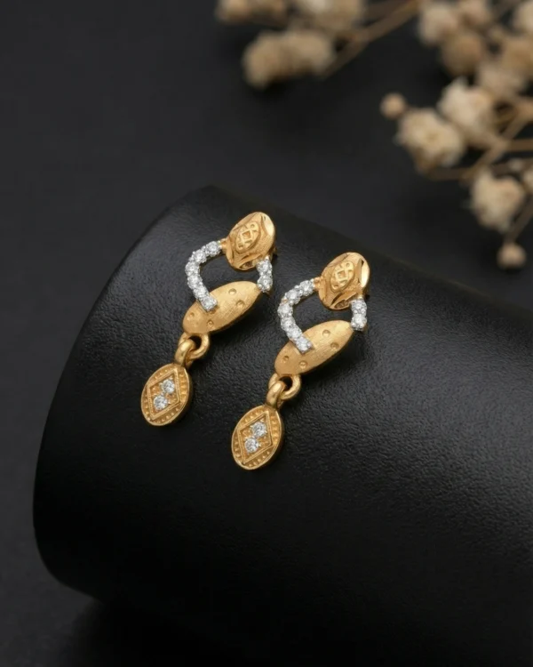 Contemporary Gold Earrings