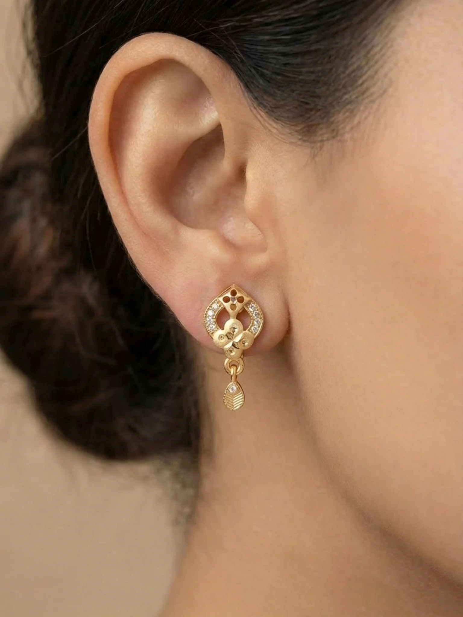 Golden Charm Earrings - Image 4