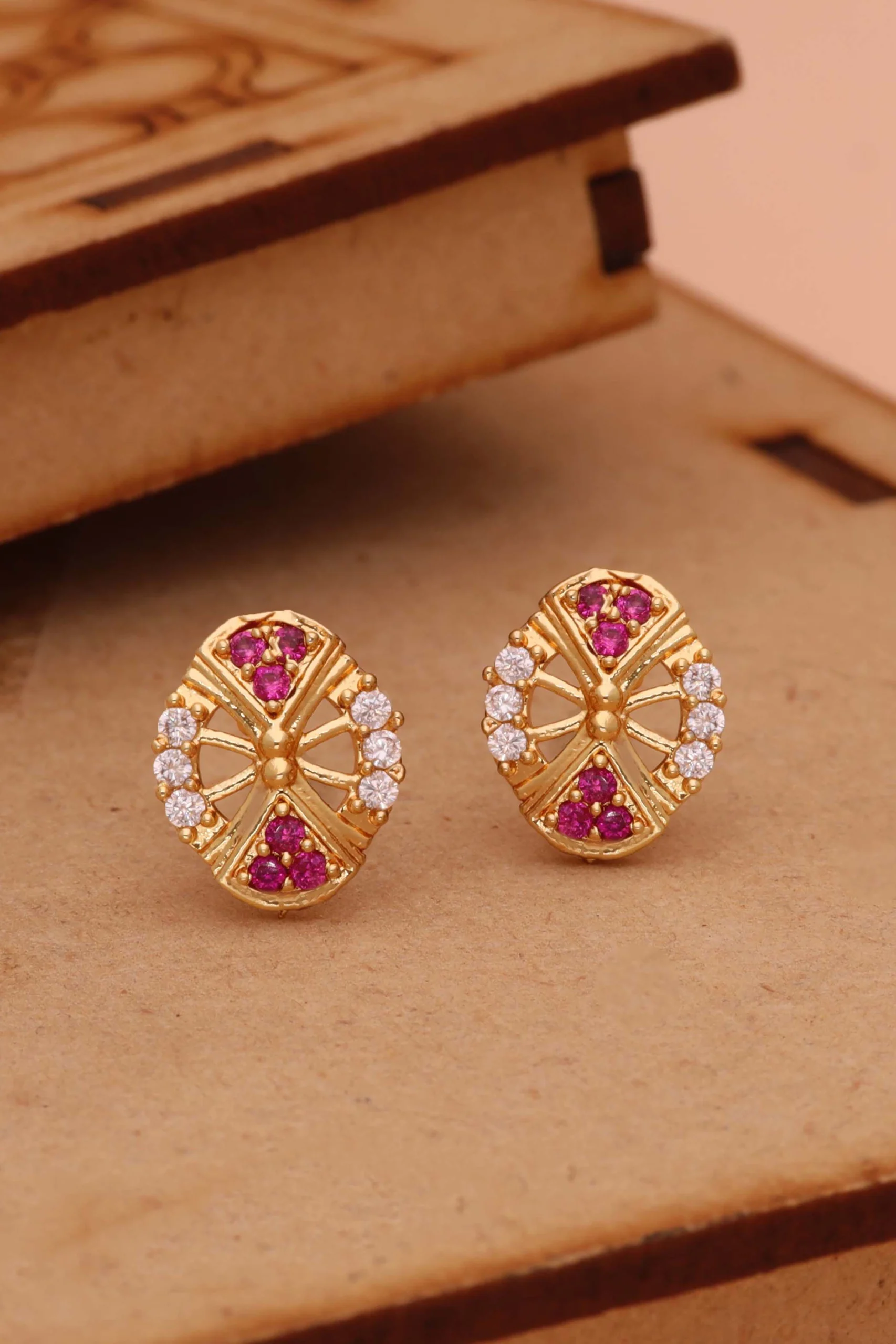Daily Wear Gold Earrings - Image 3