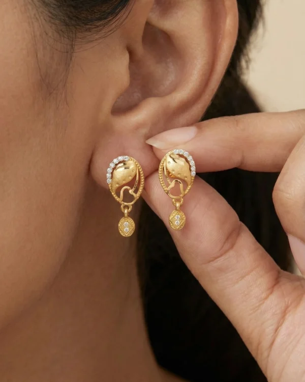 Stylish Gold Earrings