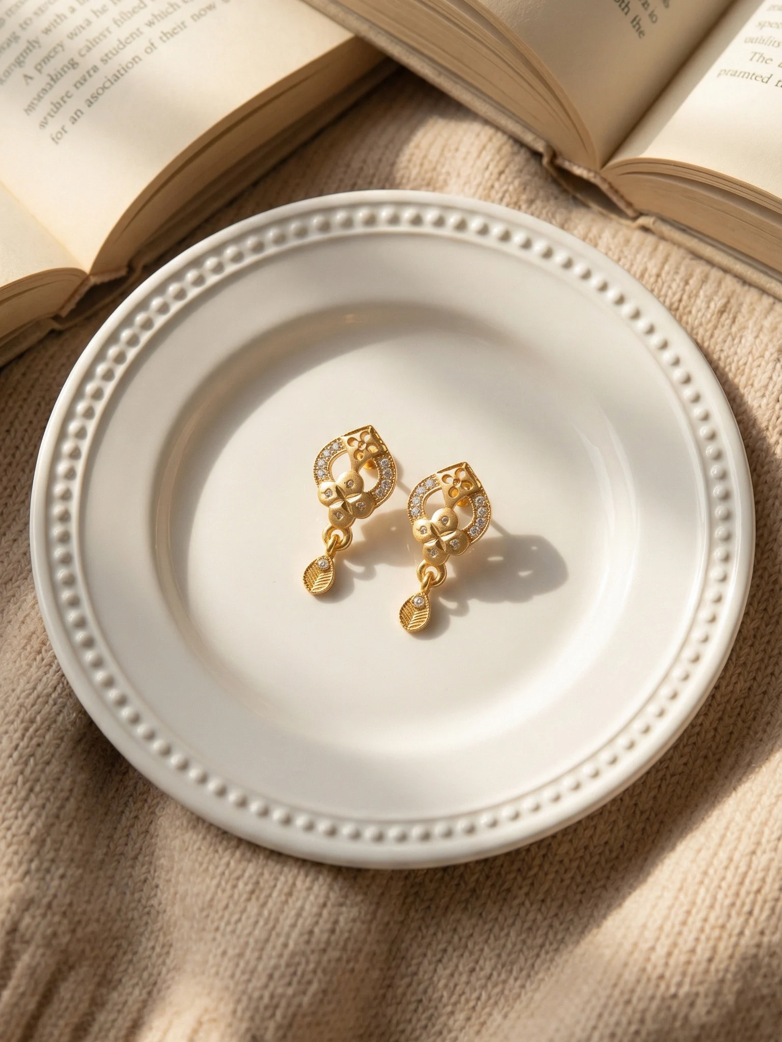 Golden Charm Earrings - Image 5