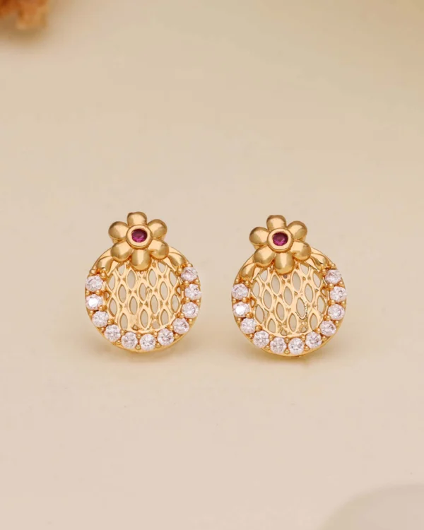 Party Wear Gold Earrings