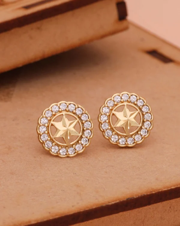 Contemporary Gold Earrings