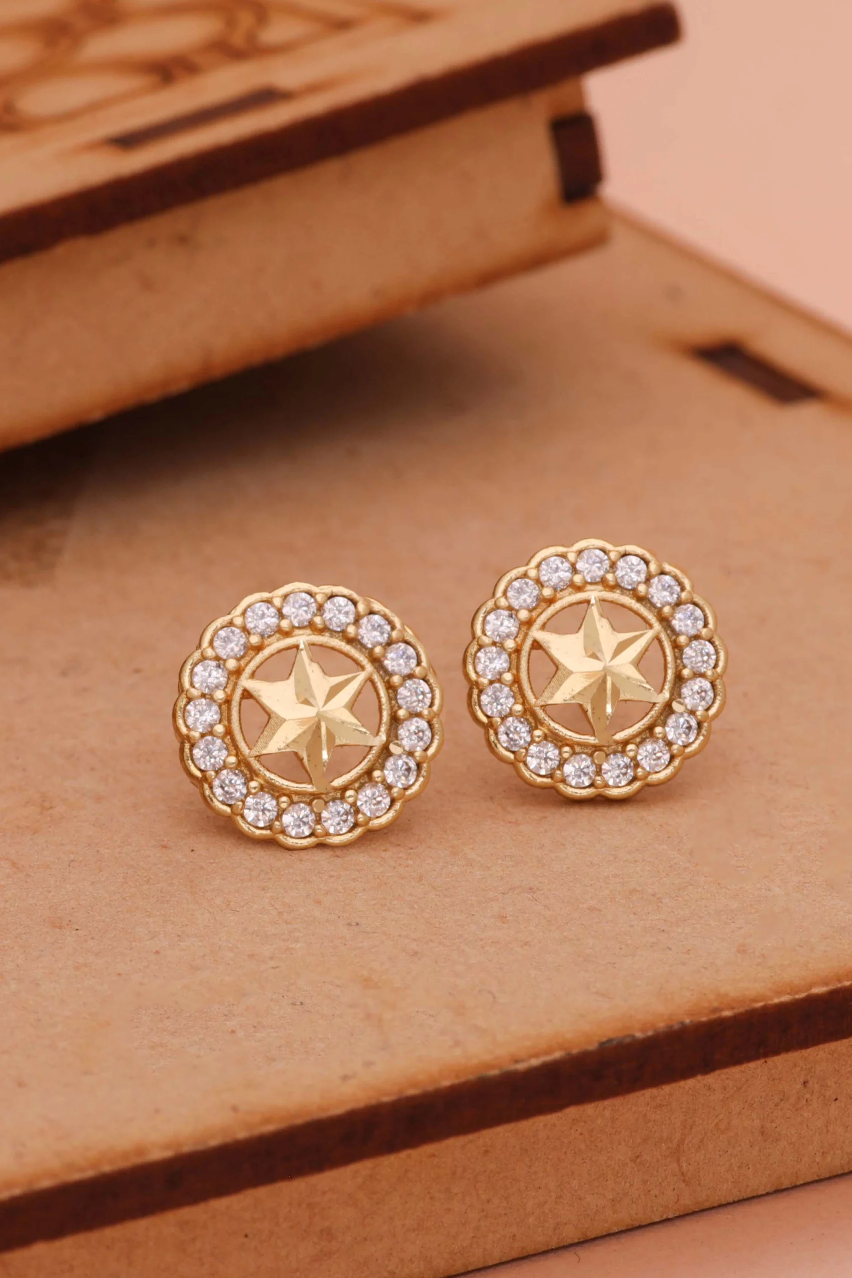 Contemporary Gold Earrings