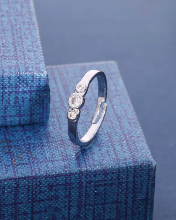 Floral Silver Ring