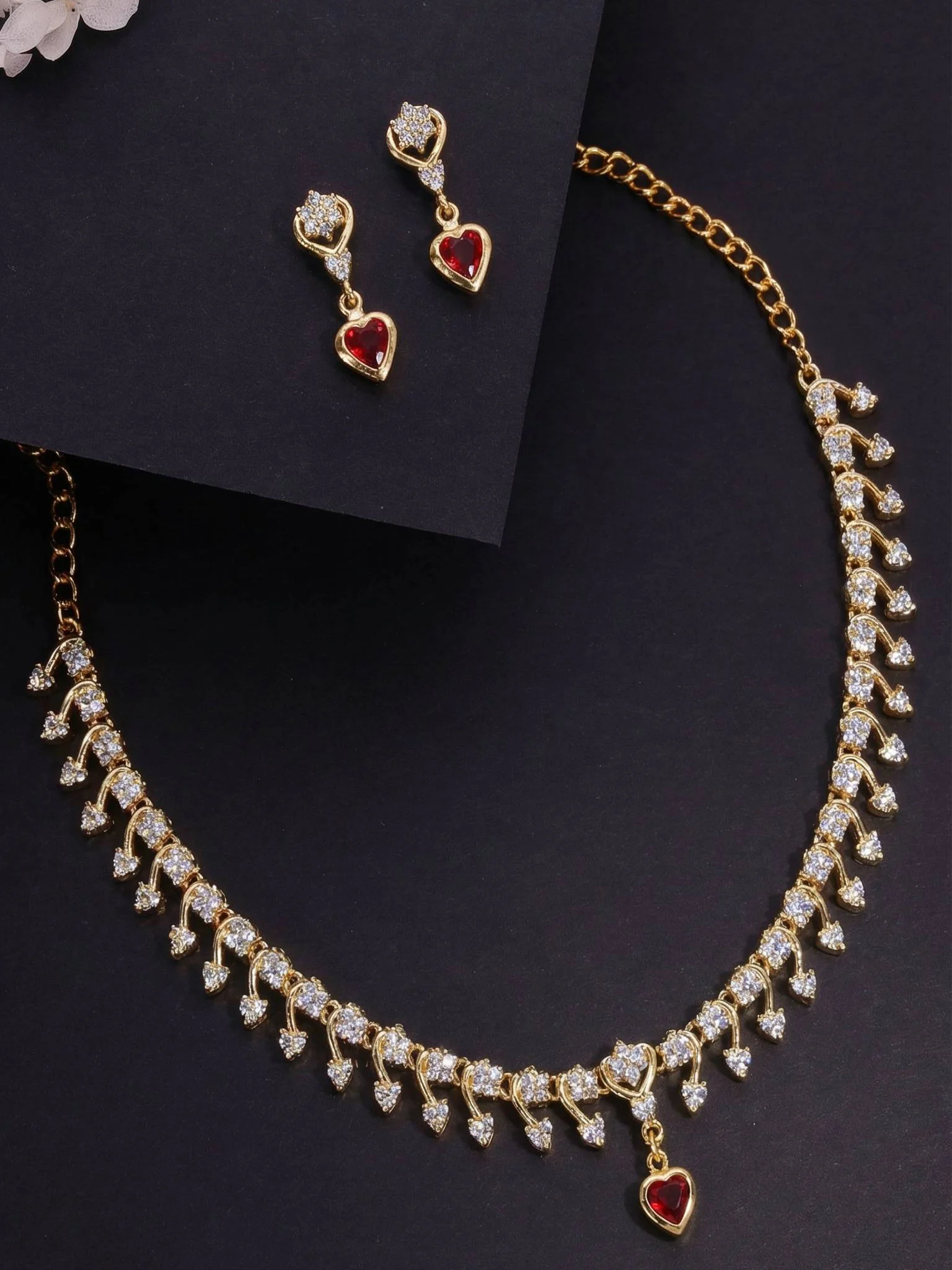 Sparkle Gold Necklace Set - Image 5