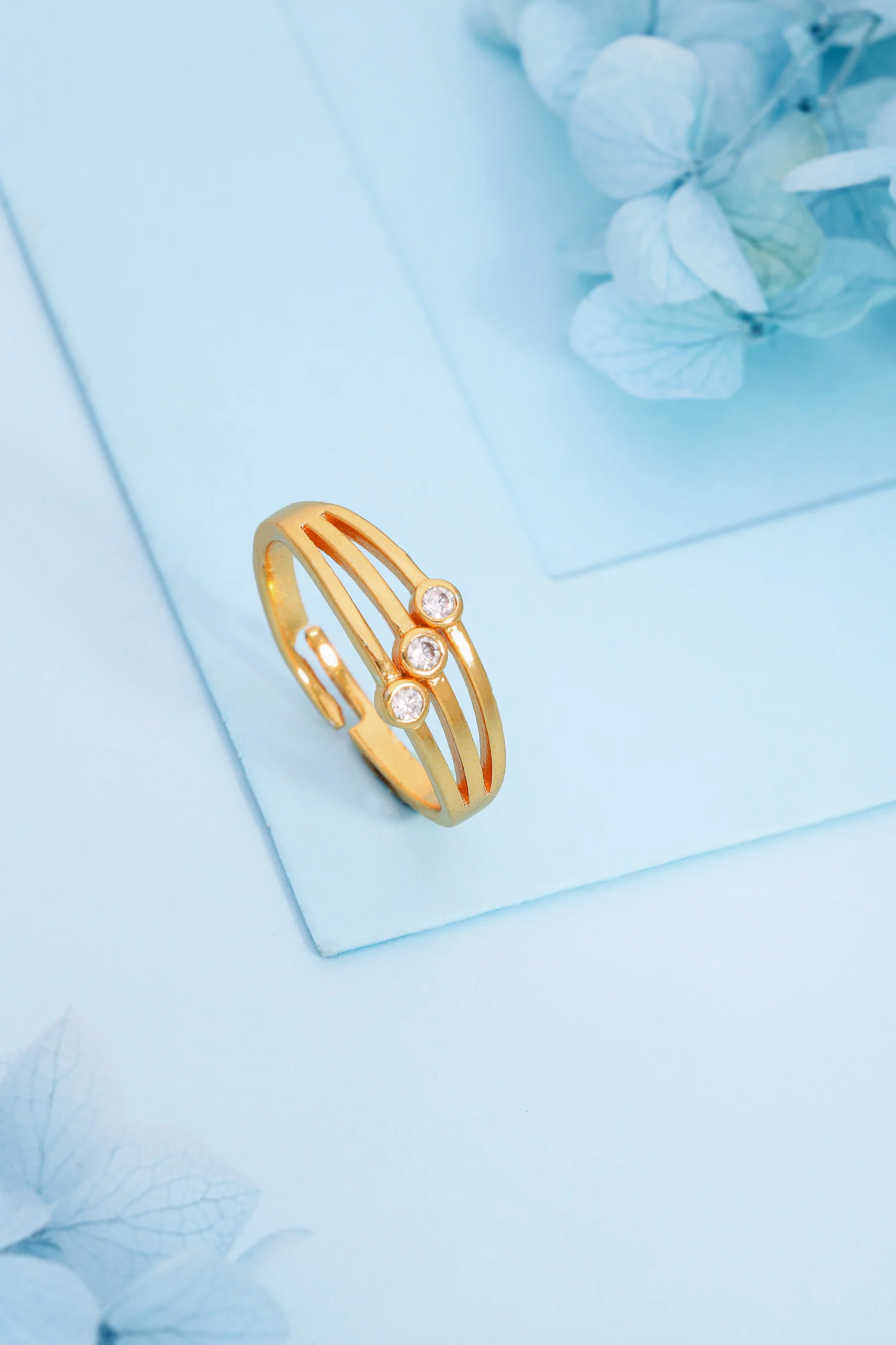 Modern Gold Ring - Image 2