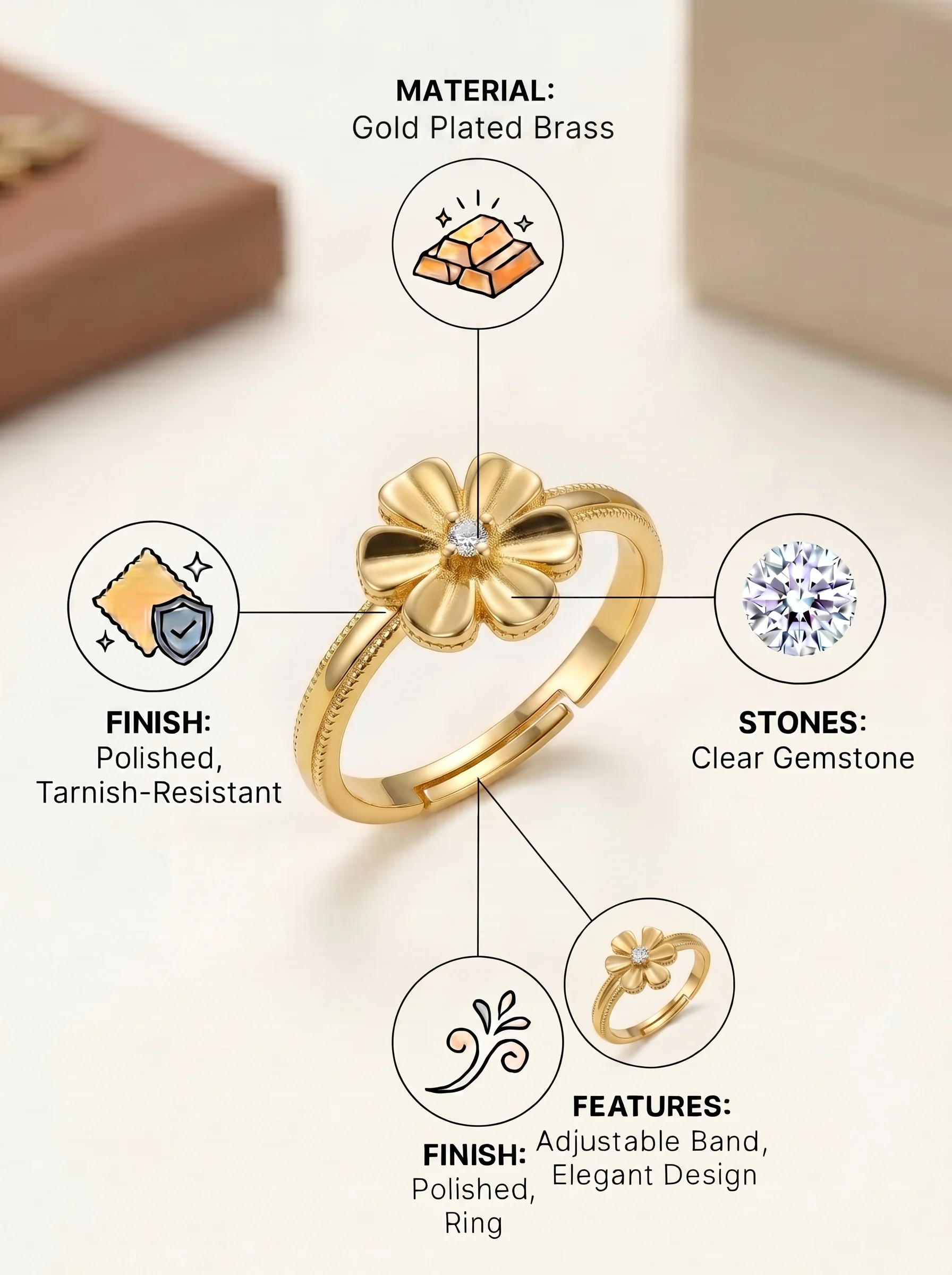 Elegant Gold Ring - Image 3