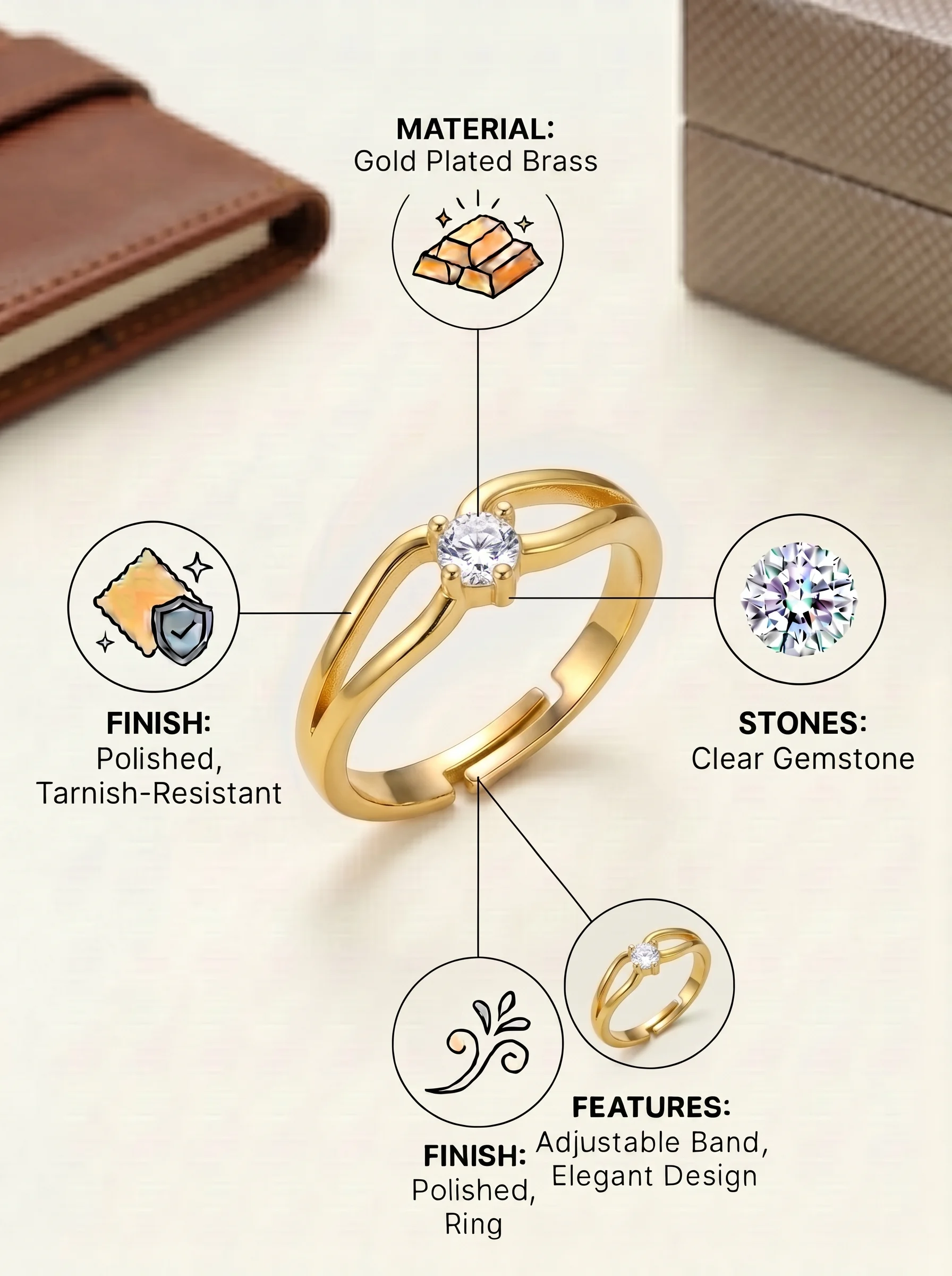 Daily Wear Gold Ring - Image 3