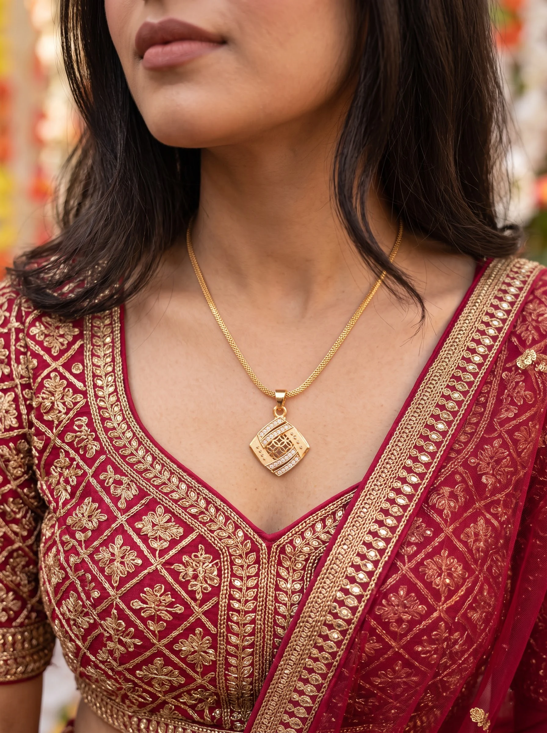 Grace Gold Pendant Necklace - Image 5