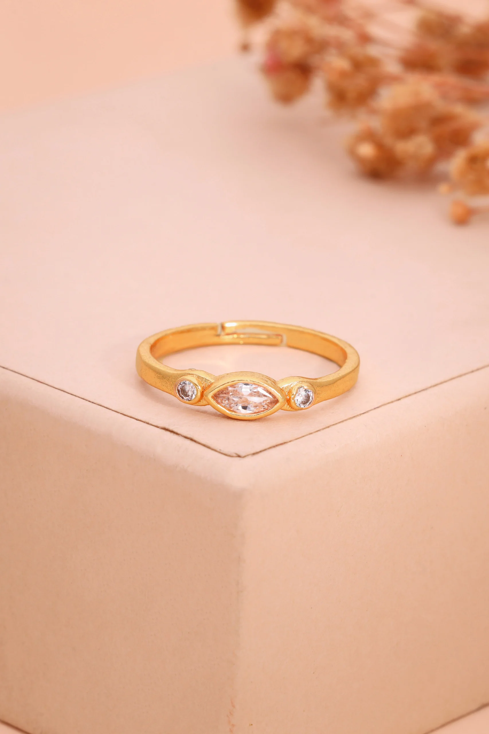 Party Wear Gold Ring - Image 2