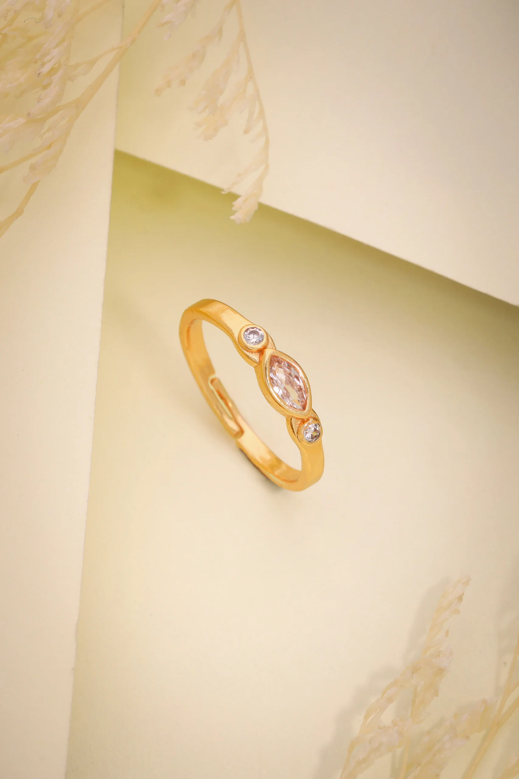 Party Wear Gold Ring - Image 3
