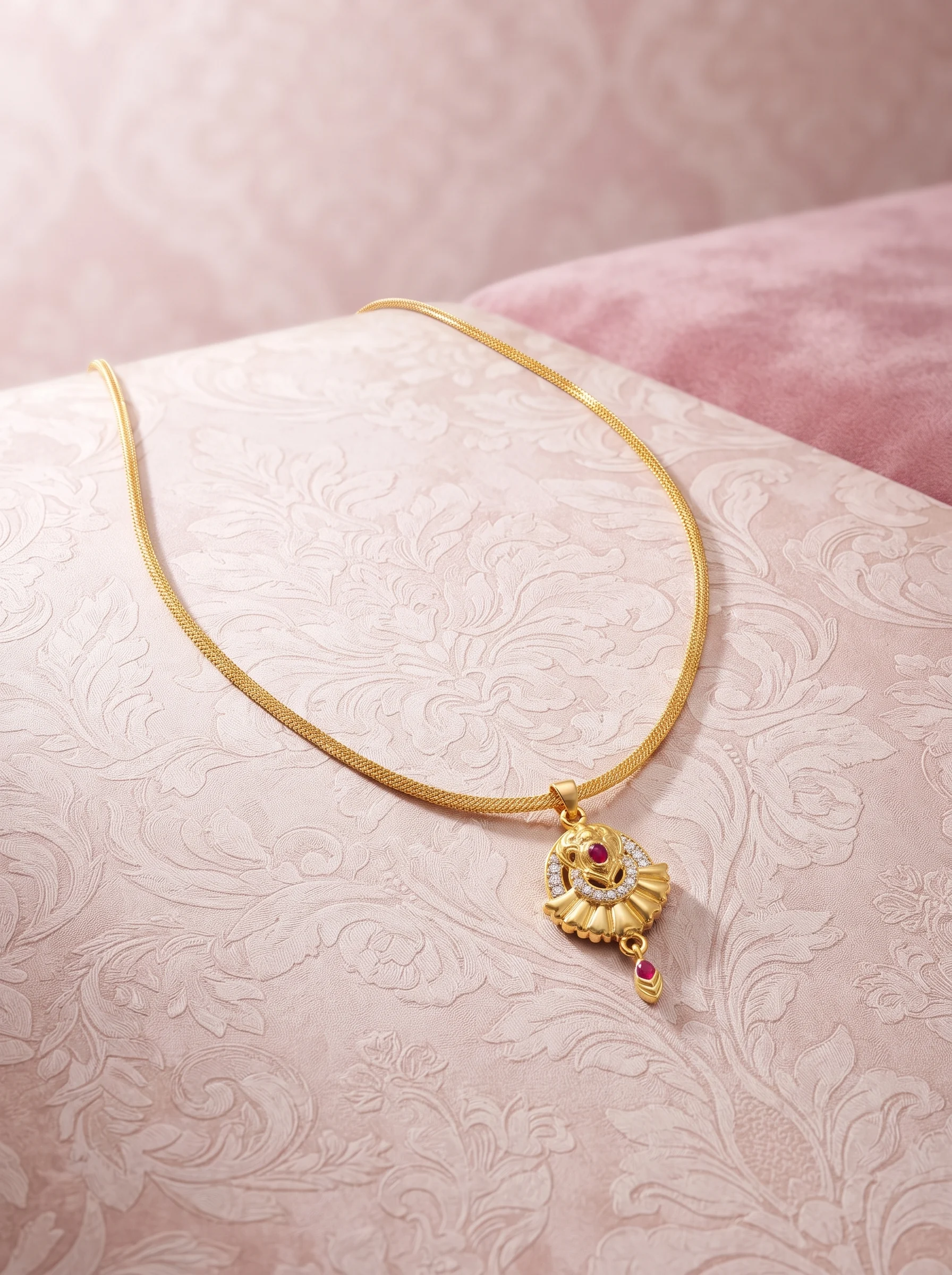 Minimal Gold Pendant Necklace