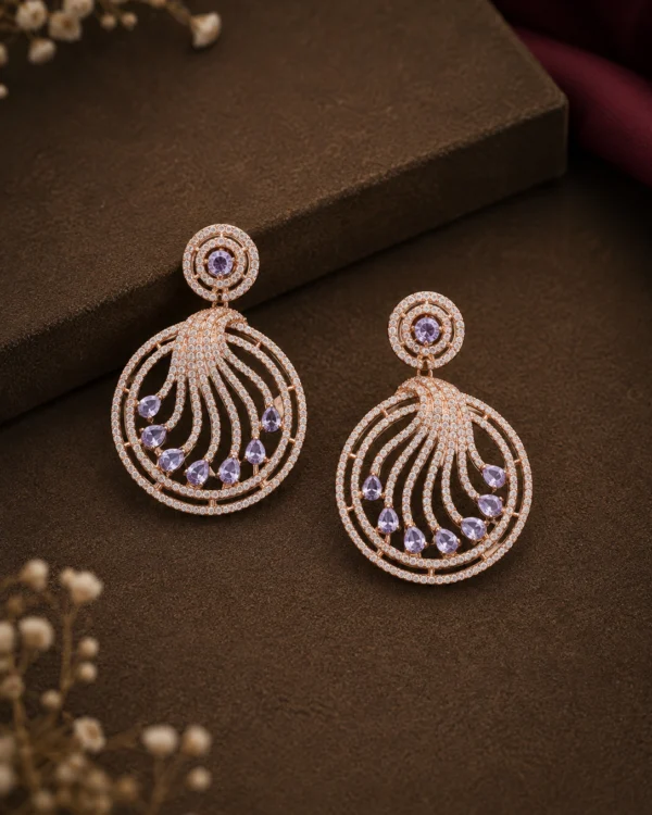 Designer Mint Stone Earrings