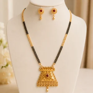 Royal Gold-Plated Designer Mangalsutra Set
