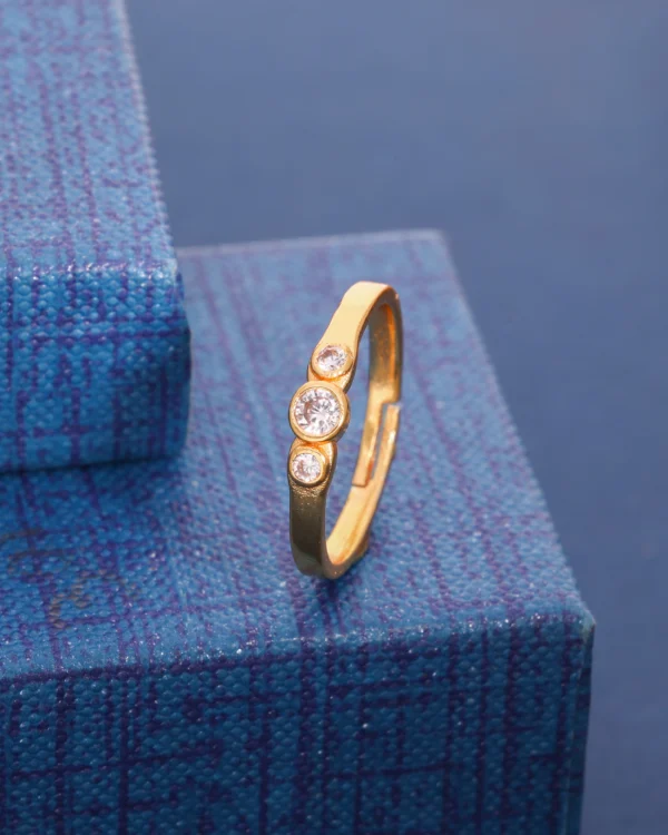 Diamond Look Gold Ring
