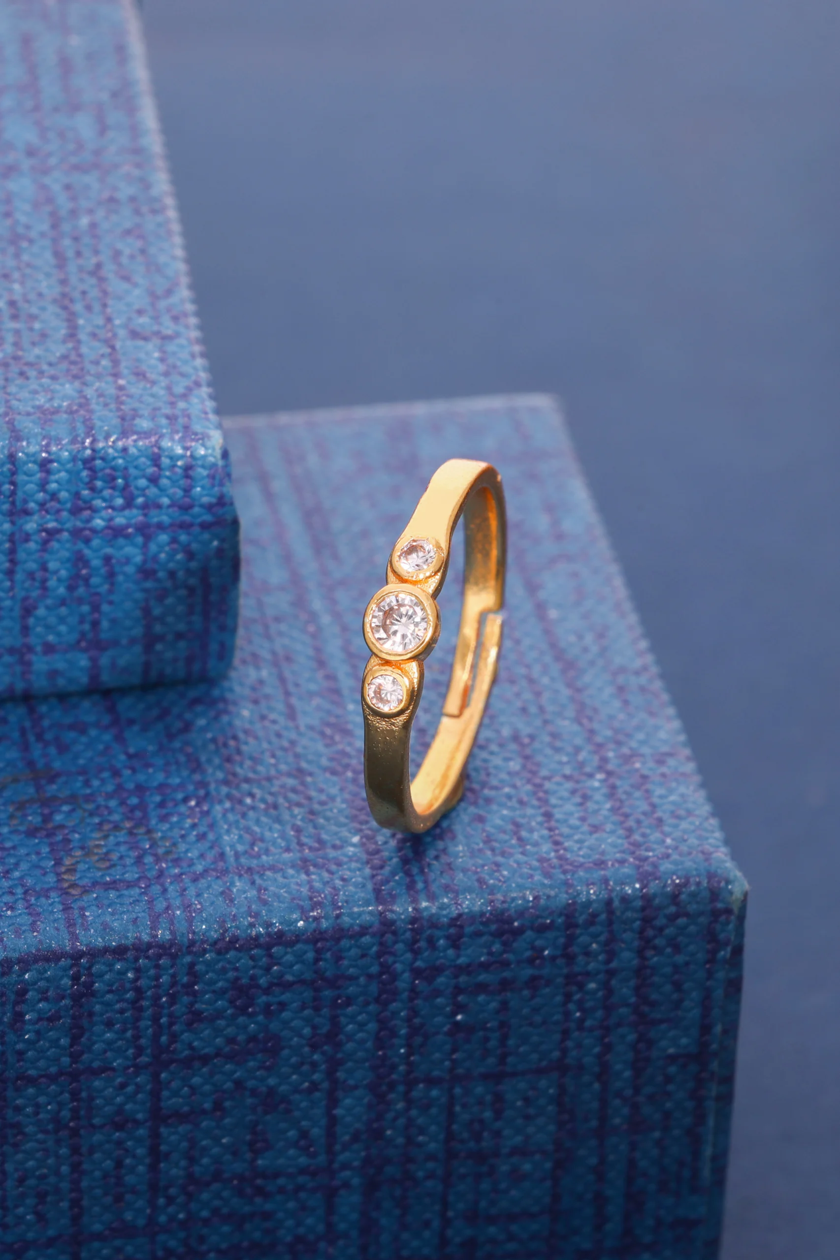 Diamond Look Gold Ring