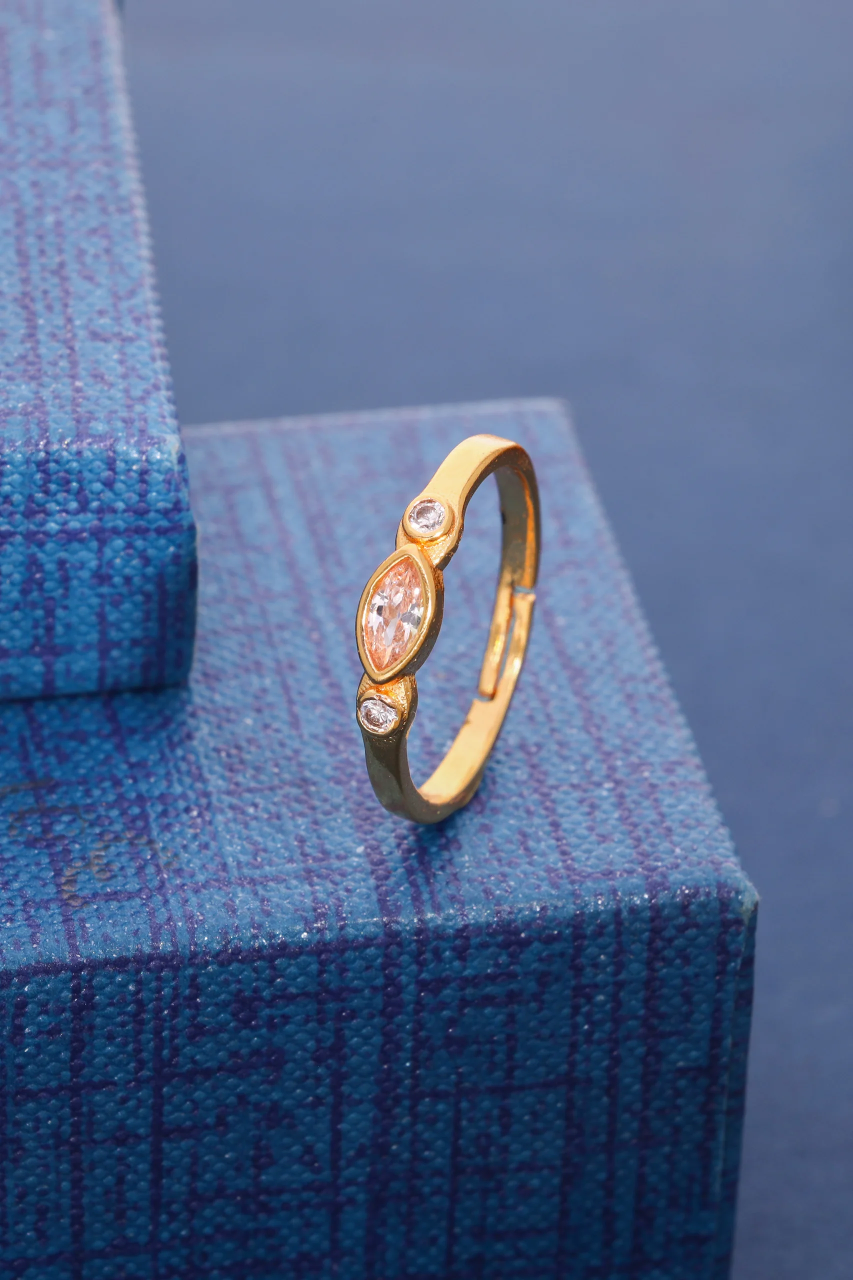 Party Wear Gold Ring - Image 6