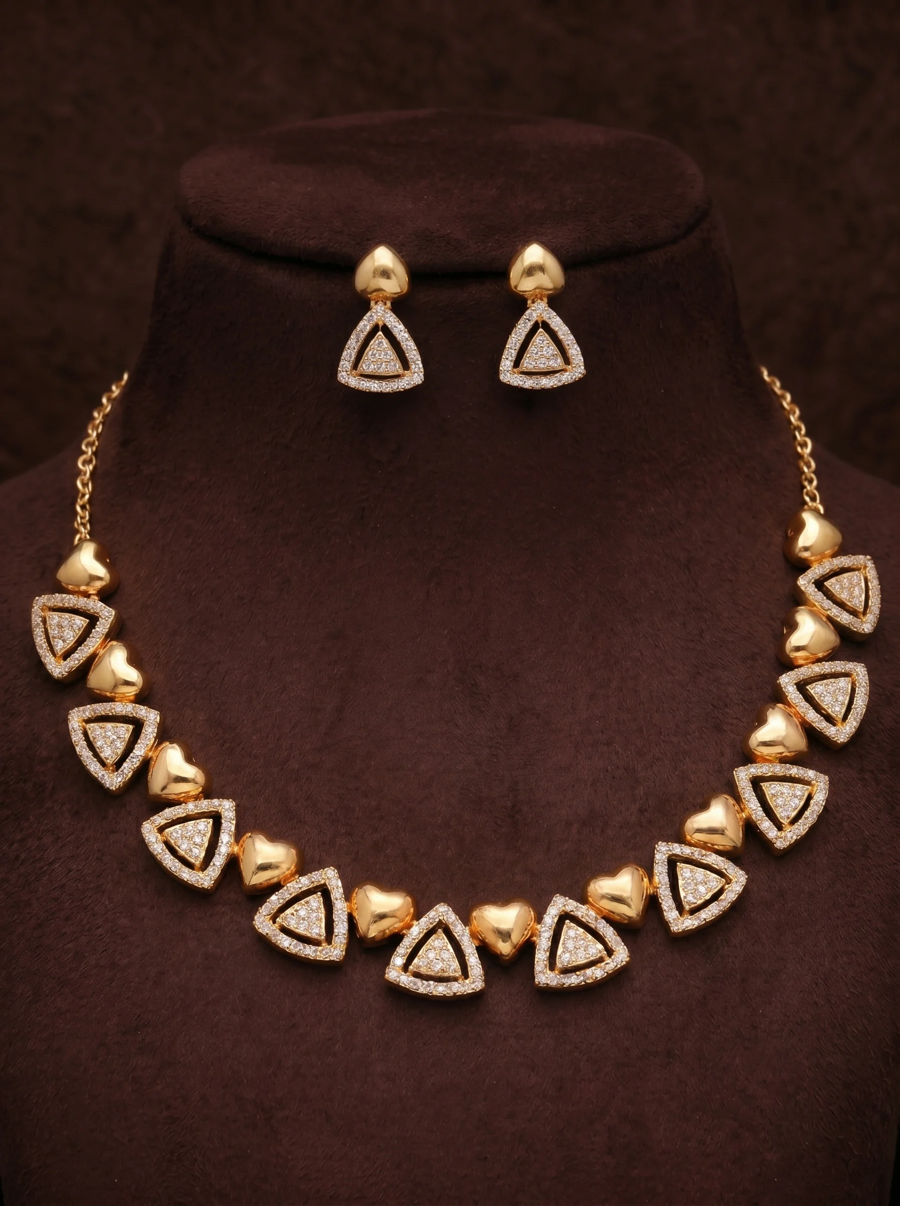 Designer Gold Necklace Set